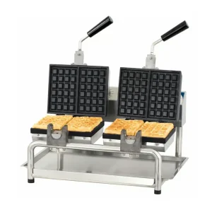 Gaufrier double ouverture 180° châssis en acier inoxydable 3600 W