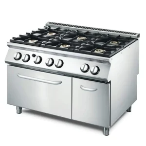 Fourneau 6 feux et four gaz VS70/120CFG profondeur 700 mm – Performance et Précision en Cuisine