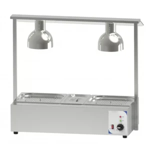 Poste De Découpe Chauffant Avec Bain Marie Double acier inoxydable – 1800 W