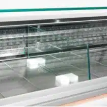 Séparation mobile en verre pour vitrine réfrigérée statique