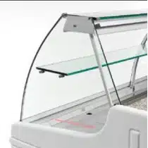 Vitre intermédiaire sans illumination pas réfrigérée pour vitrine PORTHOS 1500