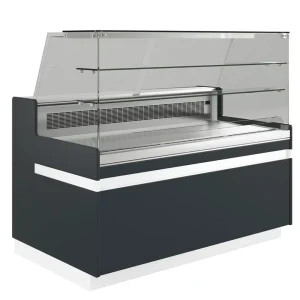 Vitrine réfrigérée positive ventilée avec 2 étagères L 1738 x P 906 x H 1352 mm