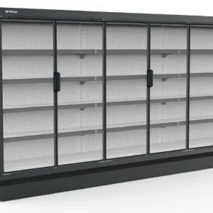 Vitrine murale d&rsquo;exposition groupe à distance portes battantes L 2500 mm